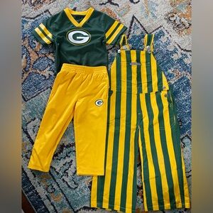 Green and Yellow Sports Outfit Set